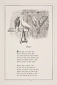 Duerne. Illustration til H.V. Kaalund, "Fabler for Børn" by H.P. Hansen