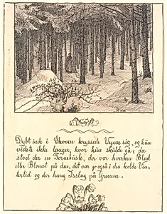 Dybt inde i Skoven krydsede Vejene sig... by Fritz Syberg