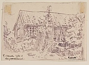 Edvard Munchs hytte i Åsgårdstrand by Edvard Munch