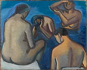 Efter badet by Vilhelm Lundstrøm