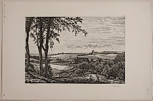 Eftermiddagslandskab, Sjælland by Vilhelm Kyhn