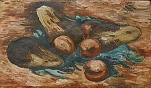 Eggplants and Pomegranates by Marsden Hartley