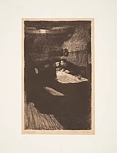Ein Weberaufstand - Beratung by Käthe Kollwitz