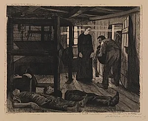 Ein Weberaufstand - Ende by Käthe Kollwitz