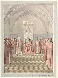 Elefantordenens indstiftelse by C.W. Eckersberg