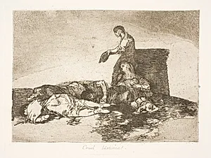 Elendighed! (48) by Francisco de Goya