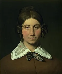 Emilie Krohn, født Købke, kunstnerens svigerinde by Christen Købke