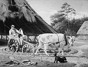 En æltevogn ved et teglværk i Jylland