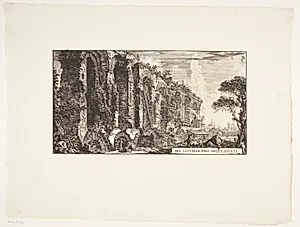 En akvædukt by Giovanni Battista Piranesi