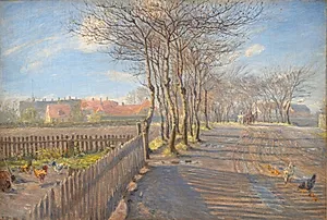 En allé. Kastrup by Theodor Philipsen