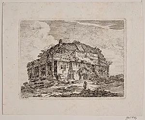 En antik tempelbygning by Jens Petersen Lund