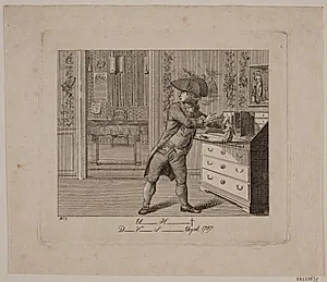 En arabisk kvinde henter vand by J.F. Clemens