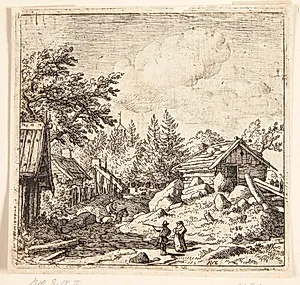 En bjerglandsby by Allaert van Everdingen