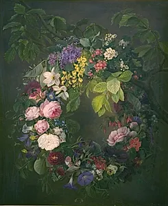 En blomsterkrans by Emma Thomsen