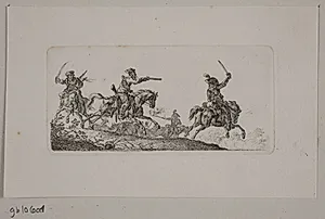 En cavaler i fægtning by Christian David Gebauer