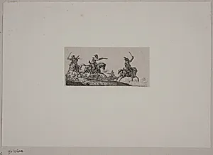 En cavaler i fægtning by Christian David Gebauer