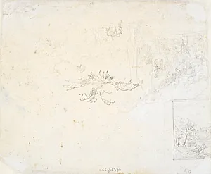 En del af et landskabsbillede. Figur- og plantestudier by Dankvart Dreyer