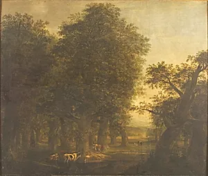 En egeskov by Johann Friedrich Weitsch