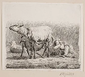 En fåreflok by Johannes Wilhelm Zillen