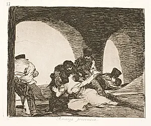 En frygtelig død (13) by Francisco de Goya