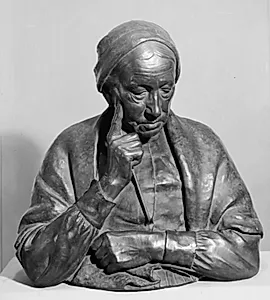 En gammel kone by Charles Lindstrøm