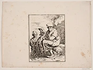 En gammel mand og to yngre by Michael Fosie