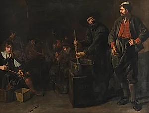 En glas-koralfabrik by Jacob van Loo