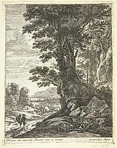 En gruppe af træer by Herman van Swanevelt