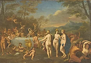 En gudeforsamling by Jan van Haensbergen