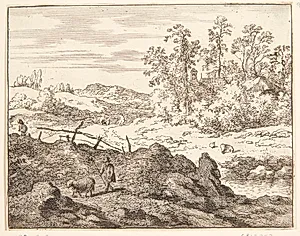 En hyrde og et lam by Allaert van Everdingen