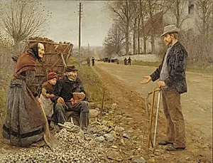 En landevej by H.A. Brendekilde