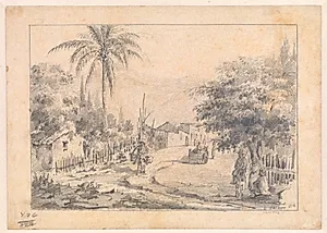En landsbygade, Venezuela (Caracas 1853)