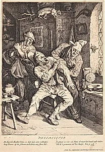En landsbykirurg by Cornelis Dusart