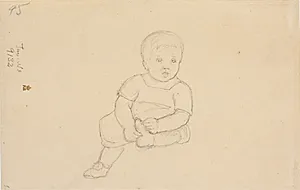En lille dreng by Christen Købke