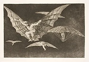 En måde at flyve på (Hvor der er vilje, er der vej) by Francisco de Goya