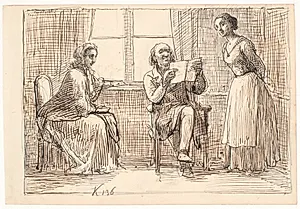 En mærkelig skrivelse by Wilhelm Marstrand