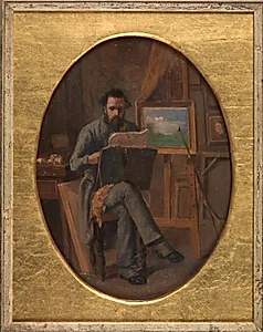 En maler i sit atelier. Selvportræt (?)
