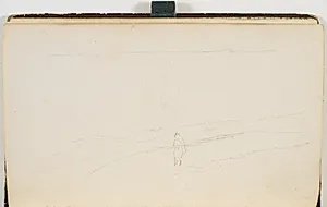 En mand på strand(?) by P.C. Skovgaard