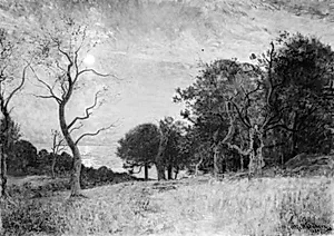 En måneskinsaften ved Hallands Väderö by Alfred Wahlberg