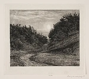 En måneskinssommeraften by Carl Bloch