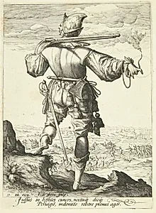 En musketer set bagfra by Jacques de Gheyn II