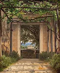 En pergola by C.W. Eckersberg