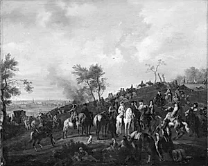 En revue by Jan van Huchtenburg