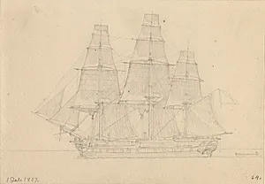 En Russisk fregat. by C.W. Eckersberg
