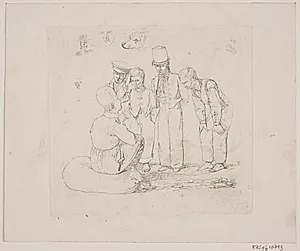 En russisk matros på Toldboden by Constantin Hansen