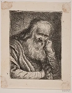 En skægget Olding by W.A. Müller