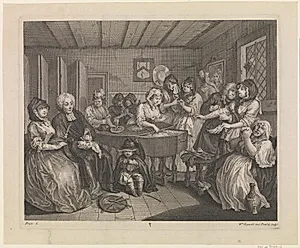 En skøges liv, blad 6 by William Hogarth