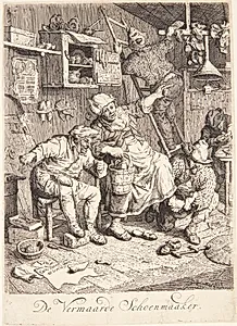 En skomager by Cornelis Dusart