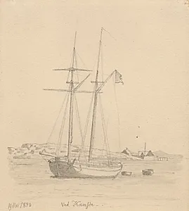 En skonnert by C.W. Eckersberg
