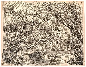 En skovsø by Fritz Syberg